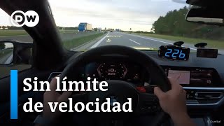 Acelerar sin límites en las autopistas alemanas [upl. by Amadas]