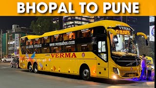 Bhopal to Pune in Verma Travels Volvo 9600 Sleeper bus [upl. by Kutzer]