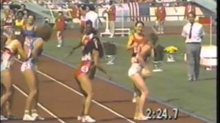 1988 Olympics  Womens 4x400 Meter Relay [upl. by Lesnah]