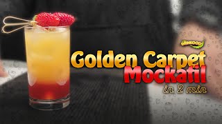 This drink catches everyones attention golden carpet mocktail Strawberry orange and lemon drink [upl. by Roslyn]