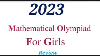 2023 UKMT Mathematical Olympiad For Girls Solutions Problems 2022 2021 date archive past papers MOG [upl. by Photina]