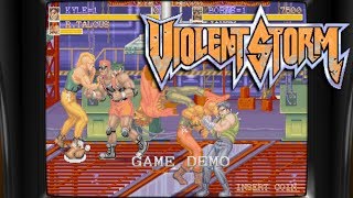 Arcade  Violent Storm  Intro amp Game Demo All characters [upl. by Ordnazil]