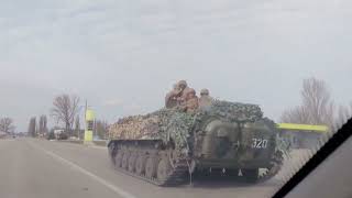 59th Motorized Brigade holds Tarasivka  Olesky road Kherson Oblast February 24 2022 [upl. by Nishom]