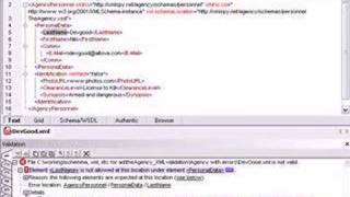 XML Validation with XMLSpys XML Validator [upl. by Pucida]