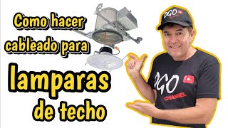 Como instalar lamparas de techo [upl. by Martreb]