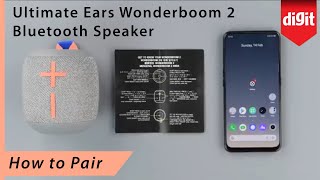 Ultimate Ears Wonderboom 2 Bluetooth Speaker  How to Pair [upl. by Illyes867]