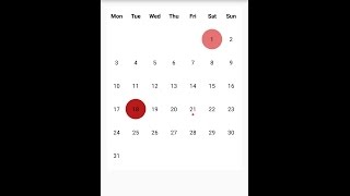 Android Studio Calendar to Highlight Events No API Required [upl. by Hcire]