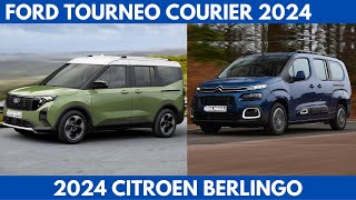 New Ford Tourneo Courier 2024 Vs 2024 Citroen Berlingo are compact vans aimed Comparison [upl. by Valry]