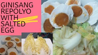 GINISANG REPOLYO WITH SALTED EGG [upl. by Sanoy]