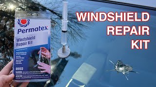 How To Fix A Windshield Crack Using Permatex Windshield Repair Kit [upl. by Sara-Ann]