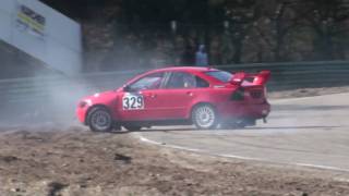 BK Rallycross Maasmechelen 070310 crashes amp spins [upl. by Bonaparte]