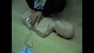 CPR training with Prestan AED trainer and Manikin [upl. by Vittorio639]