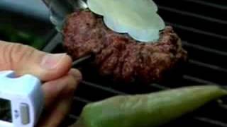 Steven Raichlens Green Chili Burger with Salsa Verde Recipe [upl. by Issim879]