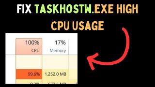 How to Fix Taskhostwexe High CPU Usage on Windows 11 [upl. by Osrit]