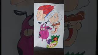 Coragem o cão covarde Muriel  Eustácio resmungão e Hisoka animação desenho cartoons shorts [upl. by Ylsew]