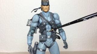 Closer Look  Custom Solid Snake Figure Review [upl. by Llebpmac]