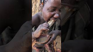 She makes a delicious Soup for breakfast hadzabetribe food breakfast villagelife [upl. by Jordanson412]