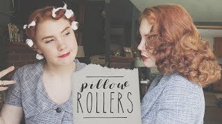 Floofy Vintage Hair  Pillow Rollers Tutorial [upl. by Beaulieu]