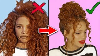 8 CURLY HAIRSTYLES FOR STUBBORN HAIR [upl. by Aneek]