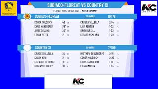 SubiacoFloreat v Country XI [upl. by Alliuqa]