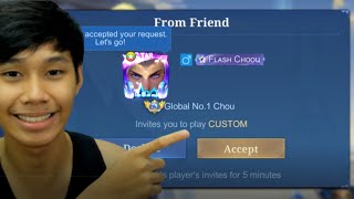 TOP 1 GLOBAL CHOU INVITES ME 1v1 NOT CLICKBAIT [upl. by Randolf61]