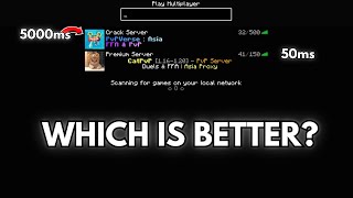 Crack Vs Premium Minecraft Servers Which Is Better For PvP [upl. by Nailluj397]