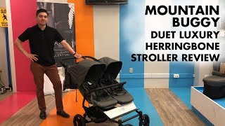 Mountain Buggy Duet Luxury Herringbone 2019 Stroller  Full Review [upl. by Pauli]