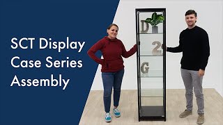 SCT Display Case Series Set Up  Product Assembly  Displays2go® [upl. by Graig]