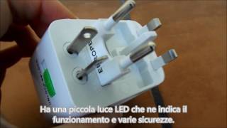 Adattatore universale da viaggio con presa corrente URAQT [upl. by Any988]