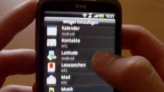 HTC Sense Widgets beim HTC Wildfire von pocketpcch [upl. by Ieso109]