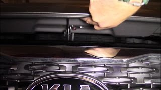 How To Open The Hood On The Kia Sorento 2014 SXL [upl. by Marwin]