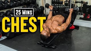 25 Minute Dumbbell Complete Chest Workout Build amp Burn 15 [upl. by Leelah507]