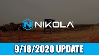 Nikola Semi Factory Construction Site Update  September 18 2020 [upl. by Nylssej280]