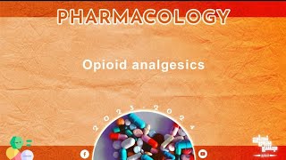 L5  OpioidNarcotic analgesics  Pharmacology [upl. by Chlores249]