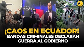 🚨CONFLICTO EN ECUADOR criminales toman canal de TV y universidad de Guayaquil  El Comercio [upl. by Egarton]