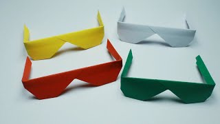 Comment faire des lunettes origami à partir de papier [upl. by Eniamat]