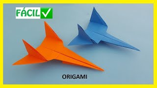 👉🏽 Cómo hacer un AVIÓN ✈ de papel FÁCIL ✅  Aviones de Origami PASO A PASO [upl. by Dhiren]