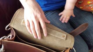 Saddleback Leather Satchel and Wallet Unboxing [upl. by Nnylahs]