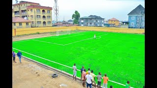 THE MARACANA FOOTBALL PITCH IN AJEGUNLE [upl. by Parfitt]