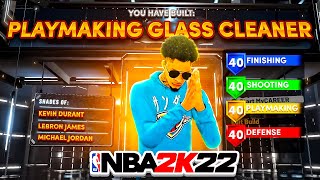 BEST PLAYMAKING GLASS CLEANER BUILD NBA 2K22 NEW SPEEDBOOSTING CENTER BUILD NBA2K22 BEST ISO BUILD [upl. by Voss]