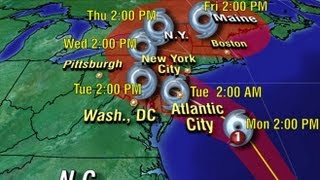 Hurricane Sandy Warnings Issued in East Coast States [upl. by Cristionna]