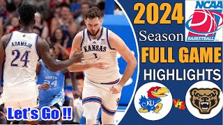 Kansas vs Oakland Full Game HIGHLIGHTS Final  Nov 162024  College mens basketball 2024 [upl. by Arrek]