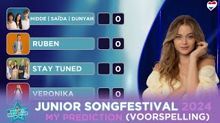 🇳🇱 Junior Songfestival 2024  MY PREDICTION  MIJN VOORSPELLING [upl. by Gaile133]