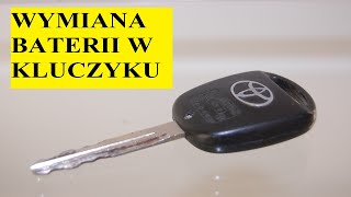 Jak wymienić baterię w kluczyku Toyota Avensis T25 [upl. by Buderus]