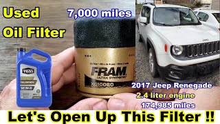 Fram Ultra XG10060 Oil Filter Cut Open Used Fram Ultra Oil Filter Cut Open [upl. by Freed]