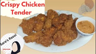 Crispy Chicken Tender with Spicy Mayo Sauce  Crispy Chicken Strips [upl. by Limay265]