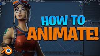 How To Make 3D Fortnite Animations in Blender Beginners Tutorial [upl. by Illona]