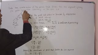 COORDINATE GEOMETRY Class 9 amp 10 Finding Coordinate Point Section Formula [upl. by Uhile]