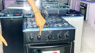 How To Operate and Use Scanfrost CK5400B Gas Cooker With 4 Burners  Oven Section [upl. by Lorie]