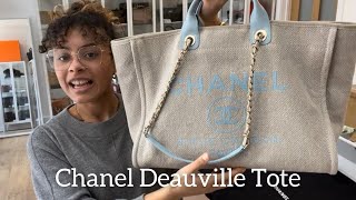 Chanel Deauville Tote Review [upl. by Noyr]